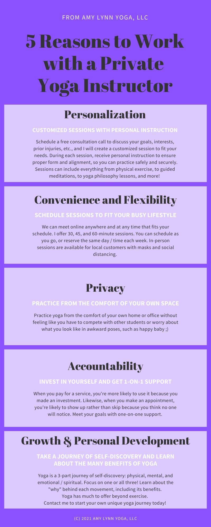5 Reasons to Work with a Private Yoga Instructor