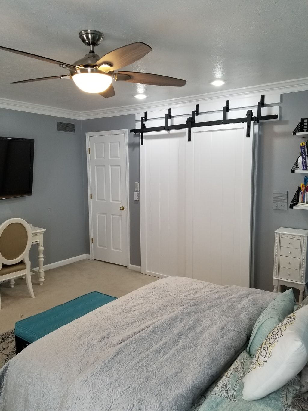 Teen Room Barn Door Install