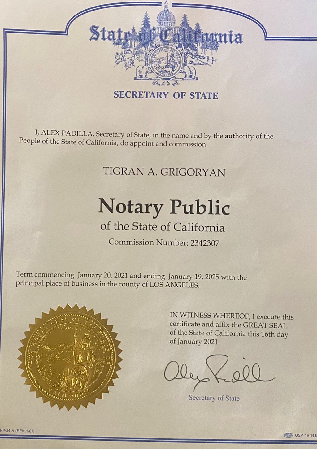 Credentials