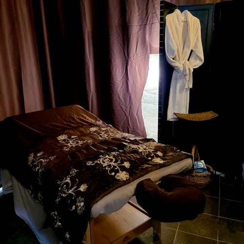 massage and dressing area