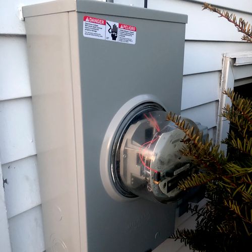 Golub Electric LLC replaced meter box;  prompt and