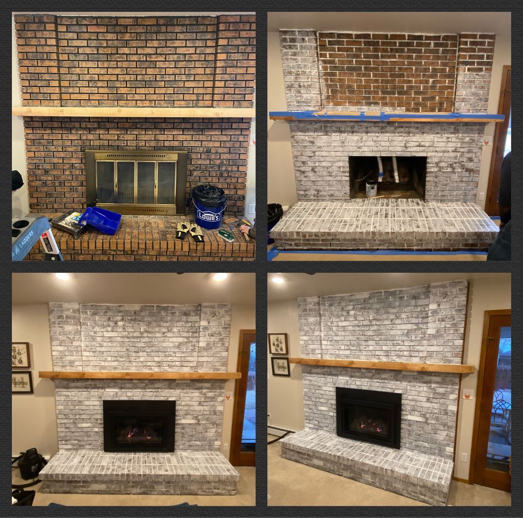White Wash Brick Progression