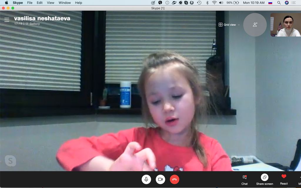 A lesson with a super chatty young learner.