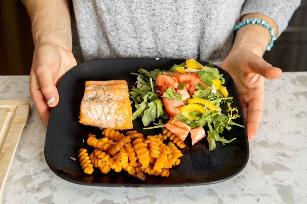 Balanced and satisfying meal from meal plan!