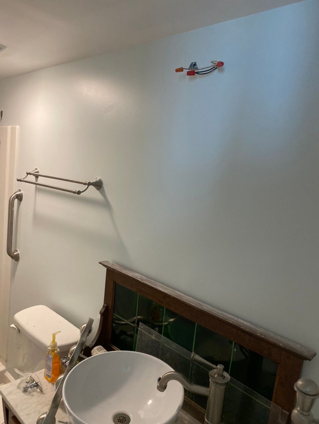 After taking wallpaper off repairing walls and pai