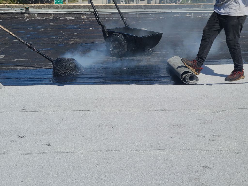 Commercial Shopping center Roof Recover
