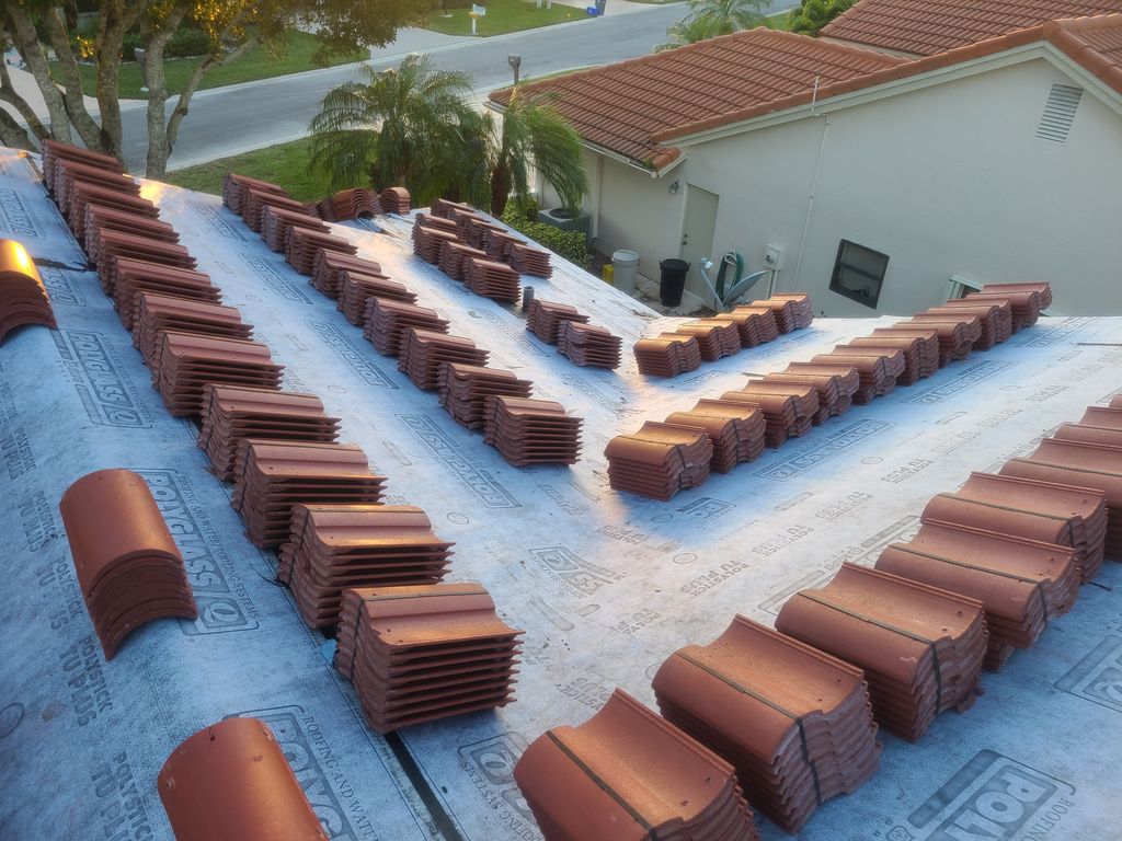 Tile Reroof at Boynton Beach FL