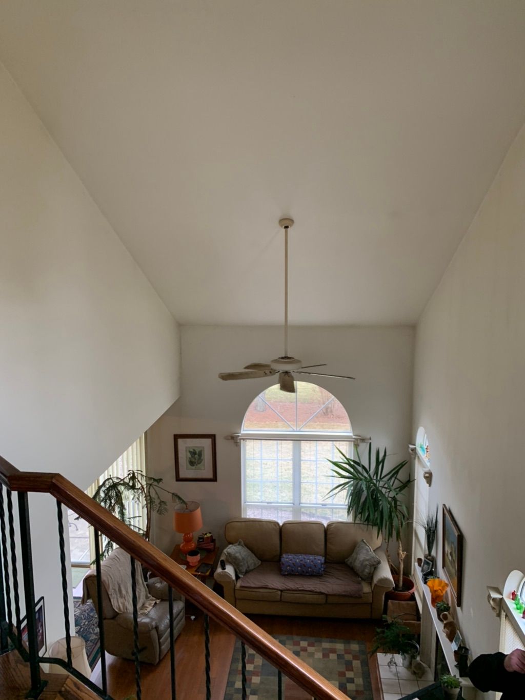 Both ceilings and walls in need of 2 heavy coats o