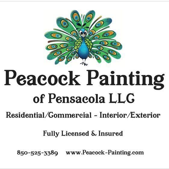Peacock Painting of Pensacola