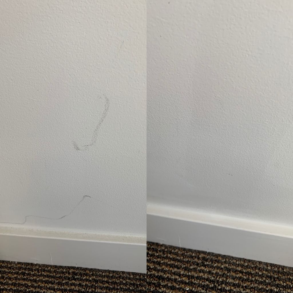 scuff and marks on the wall cleaning!