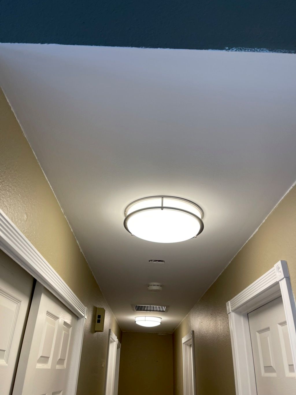 Ceiling after remove popcorn texture