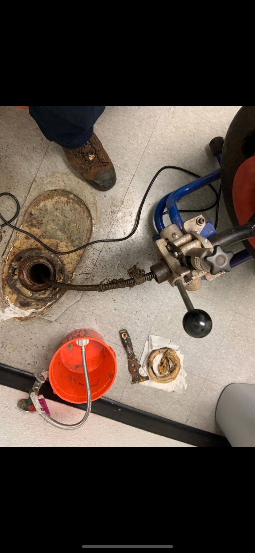 Main sewer line clog 