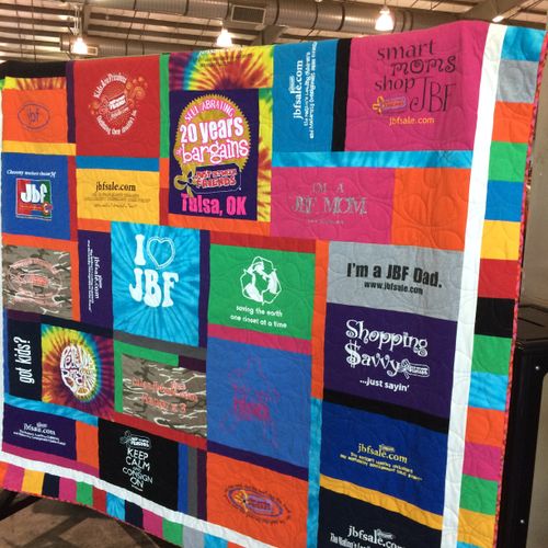 Mosaic Style T-shirt Quilt