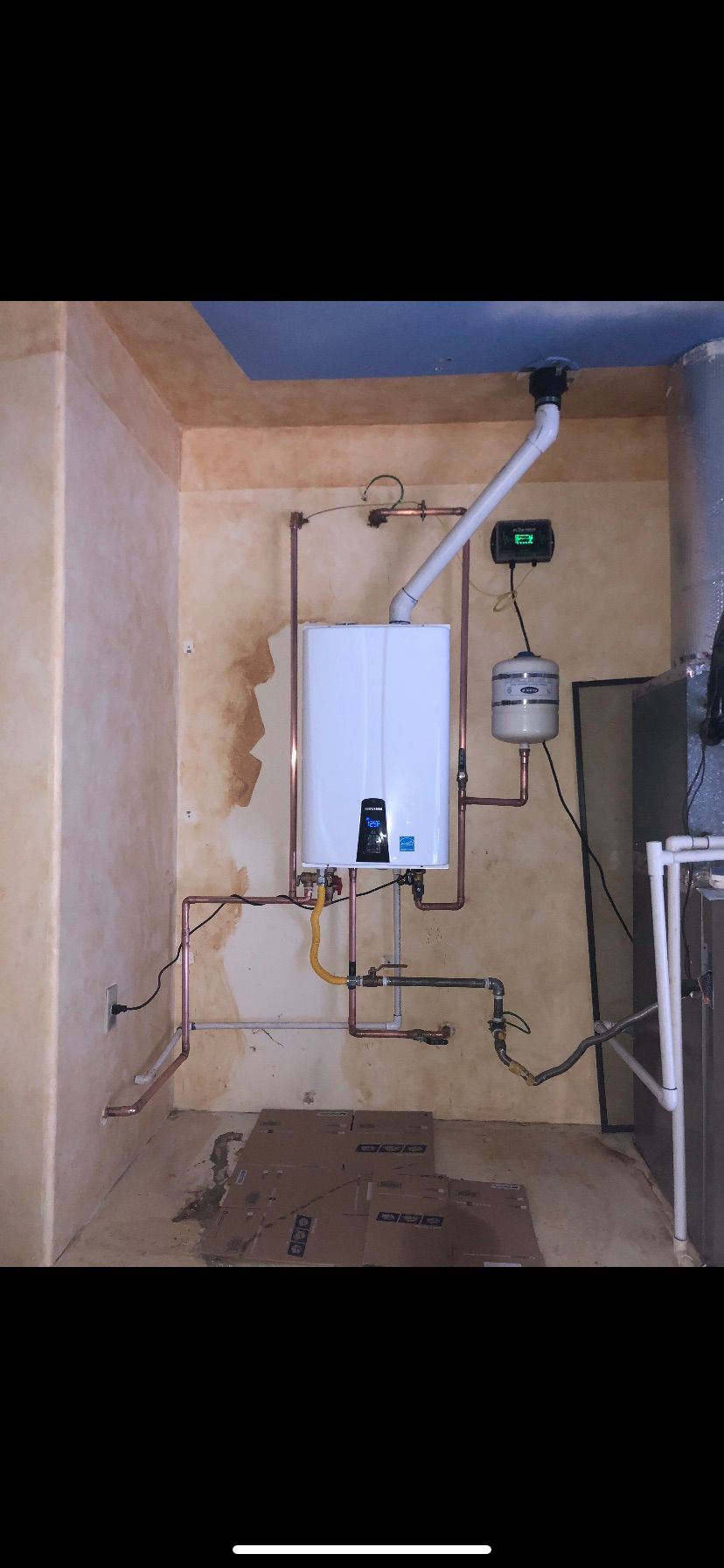 Water heater cancellation to tankless! 