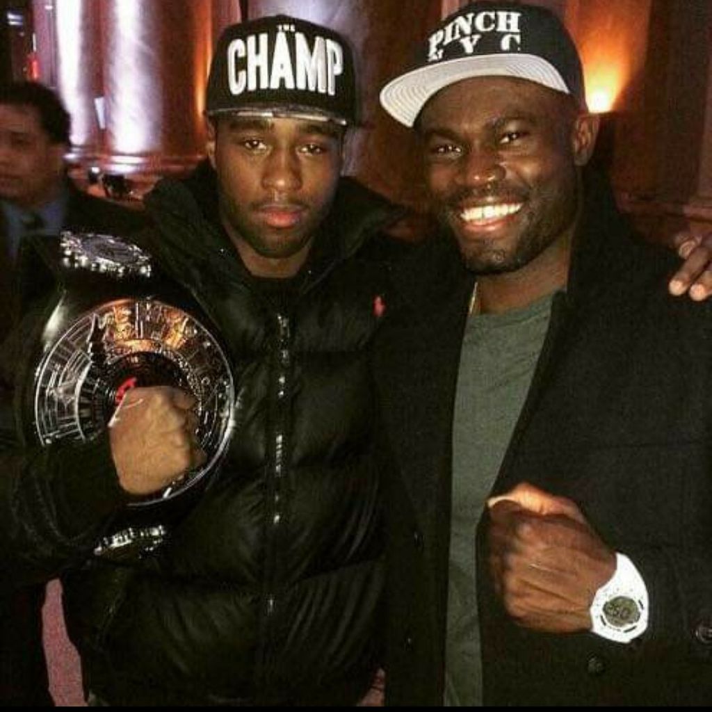 My first championship belt w | Uriah Hall 