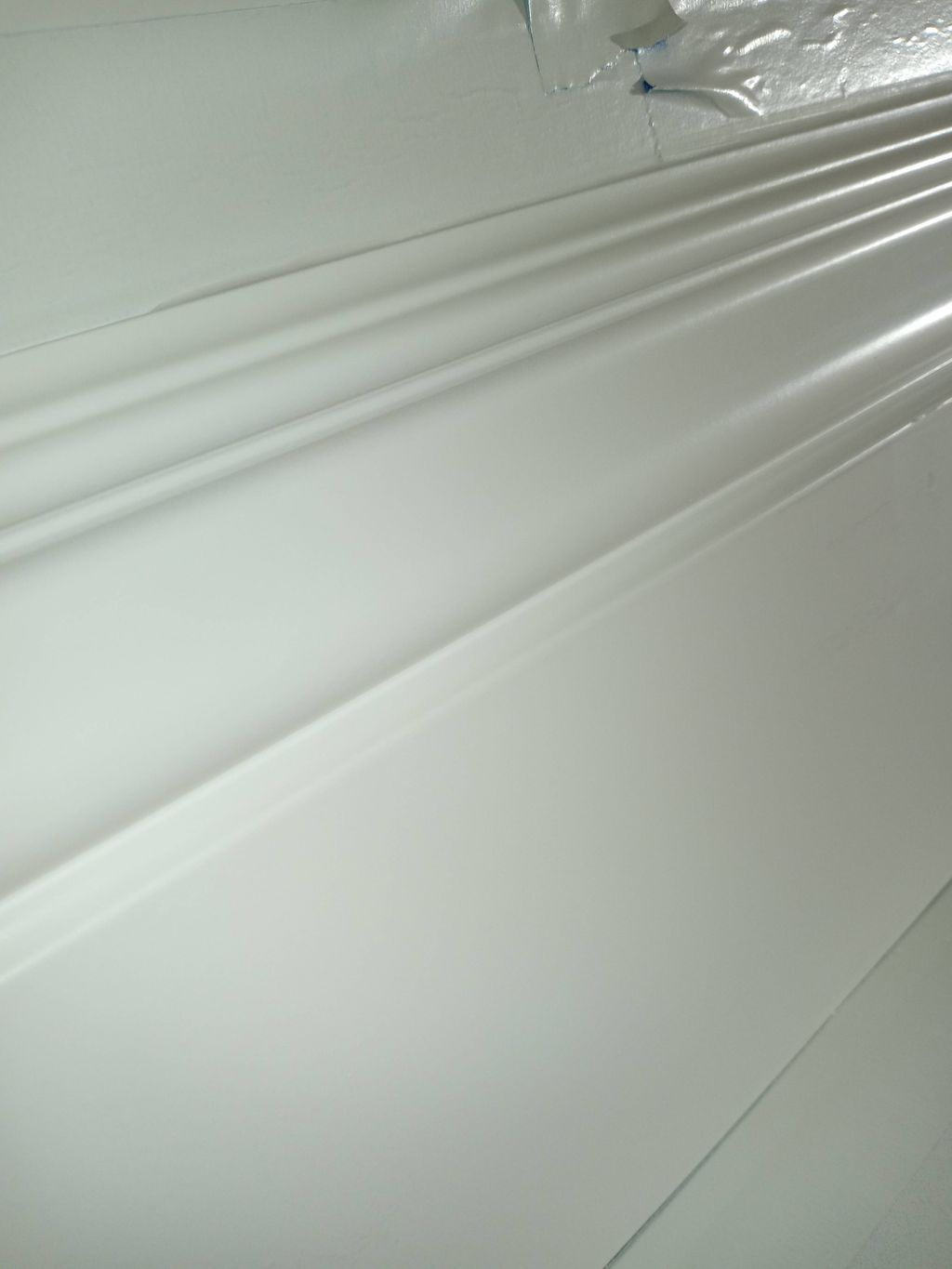 finish on the baseboards and door trims that we do