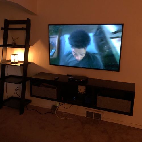 My tv was mounted by Gegatic and it looks amazing!