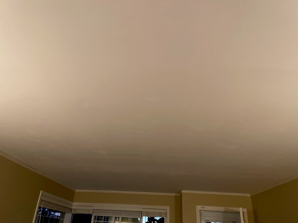 Big leaving room after remove popcorn ceiling
