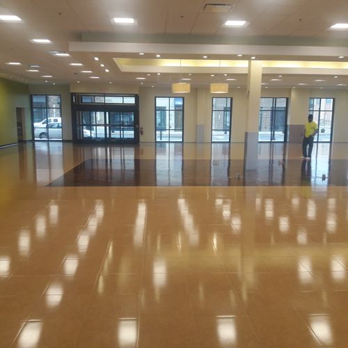 showroom floor sealing/waxing
