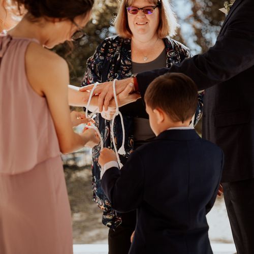 Stephanie was the perfect officiant for our weddin