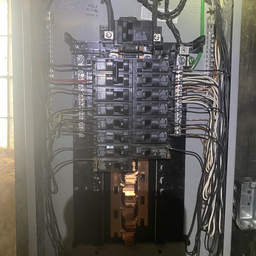 100 amp panel install