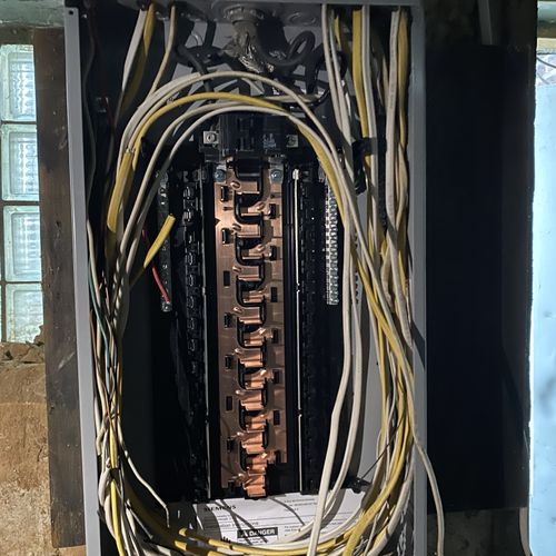 200 amp panel install