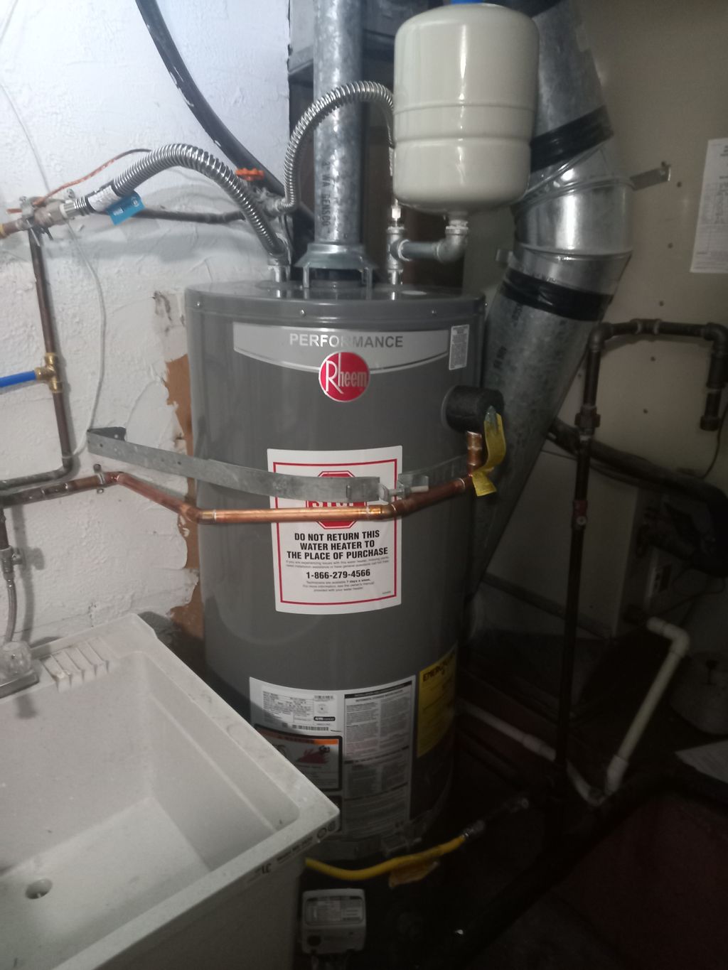 New water heater installed 