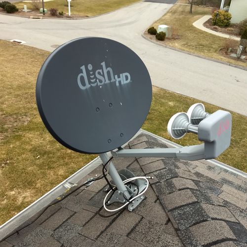 Removal of deals satellite dish