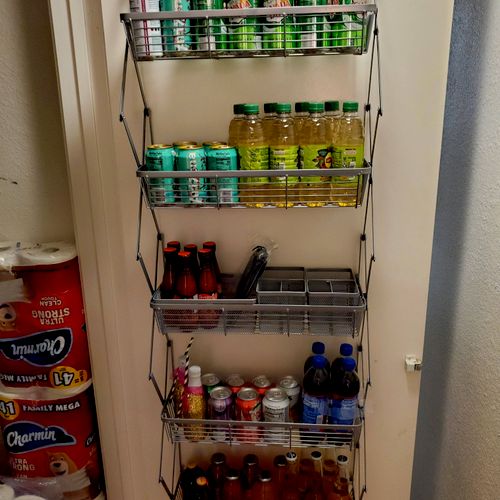 Put shelves in my closet for better organization a