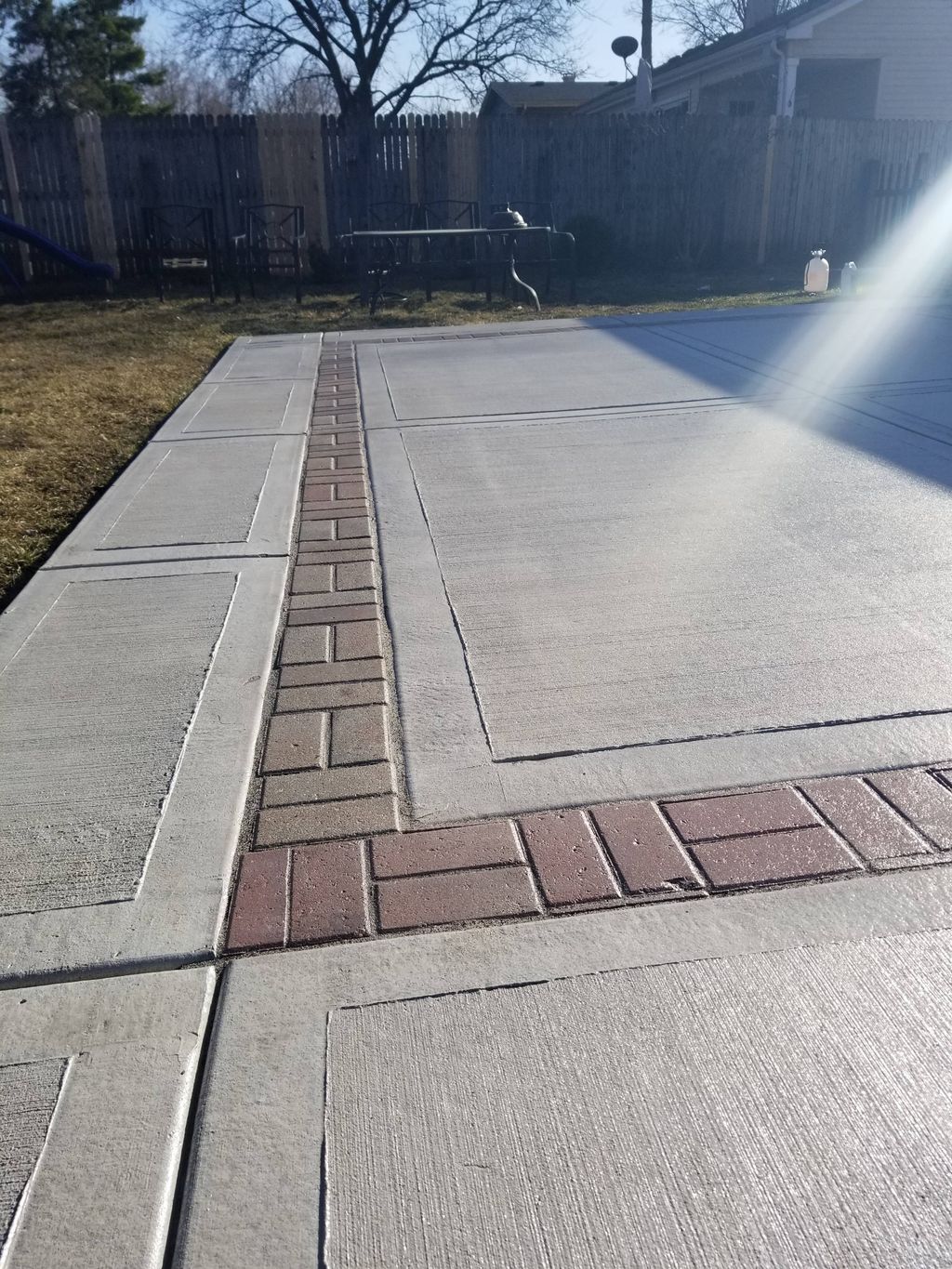 that's after we applied sealer to the brick and co