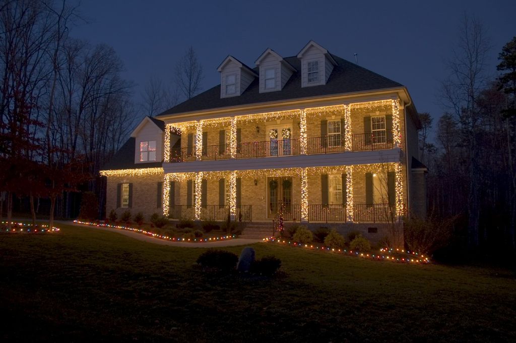 In the Winter Our Crews Install Holiday Lighting