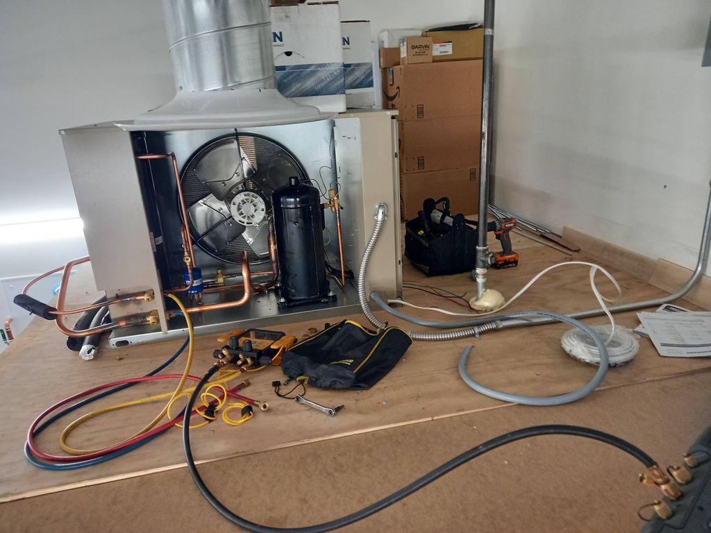 Walk in freezer installation 