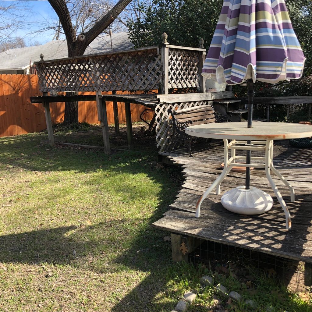 From an old and failing deck area to a new and ele