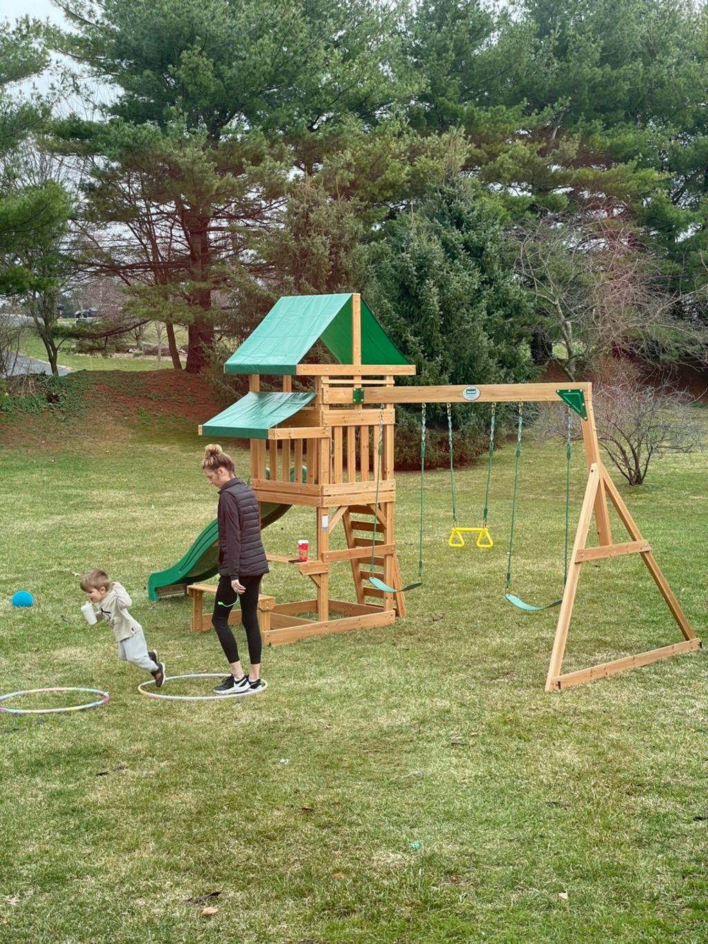 Travis built our swingset quickly and affordable. 