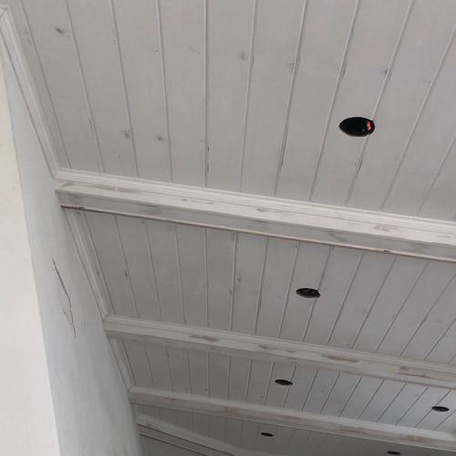 He installed my t&g ceiling came out great it was 