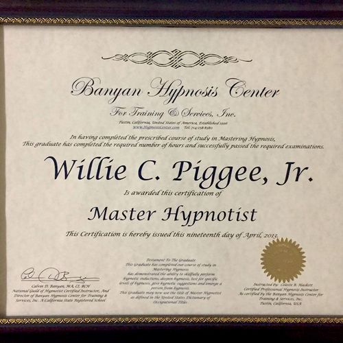 Master Hypnotist Certification  