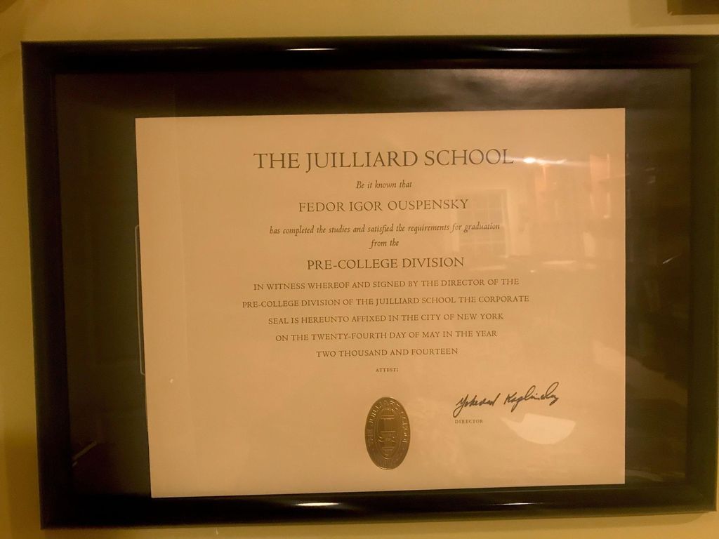 Juilliard School Pre-College grad