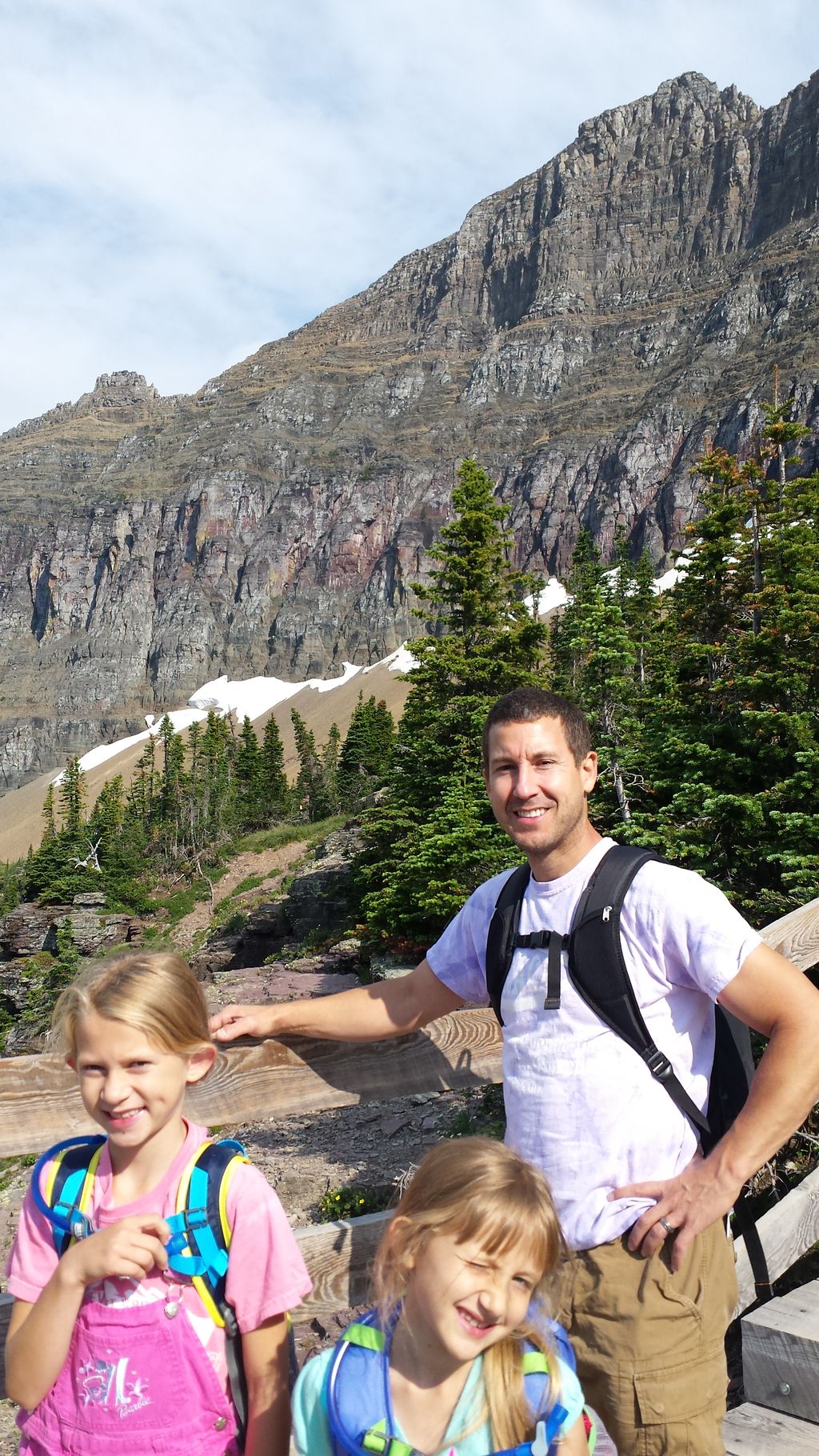Me and my daughters in Glacier!