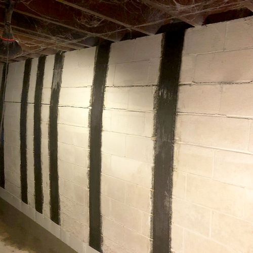 Bowed Walls With Carbon Strips