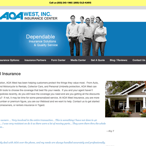 AOA West - WordPress Site