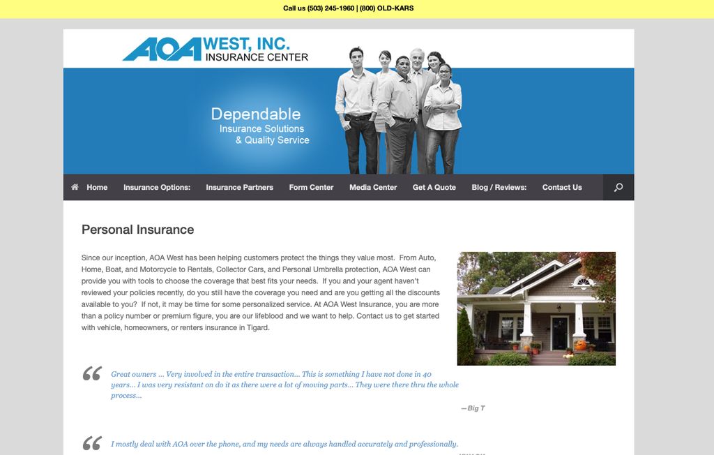 AOA West - WordPress Site