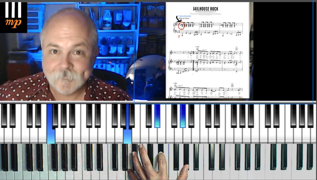 Customizable lesson view of sheet music, annotatio