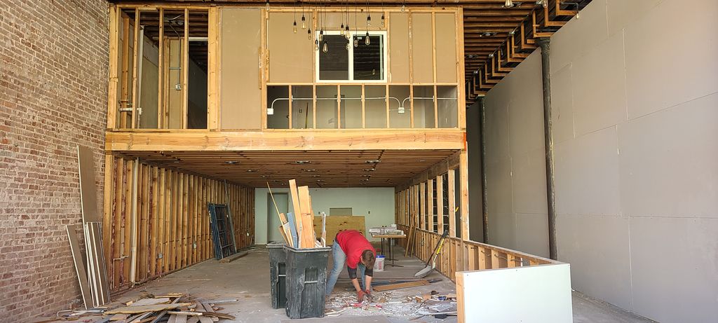 Cleaning up during a building remodel in Guthrie