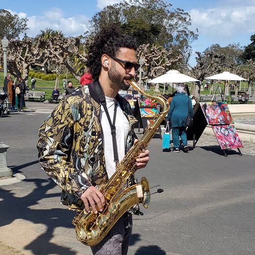 I met Sunny when he was playing his sax at the Gol