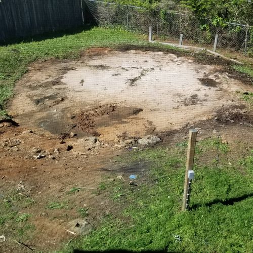We needed a pool, deck, and several items removed 