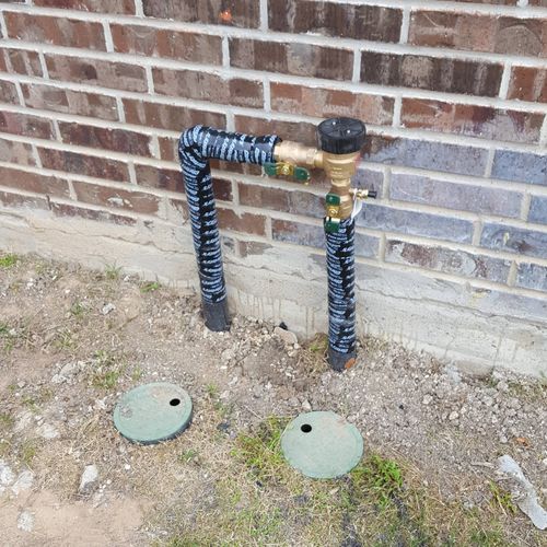 Quick and amazing service. I had a busted backflow