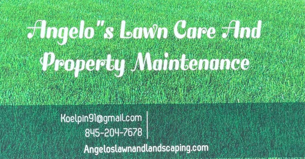 Angelo’s lawn and landscaping.