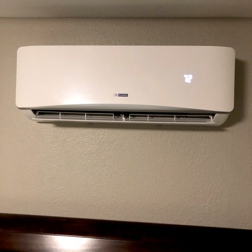 Installed my 5 unit mini split system in my home. 