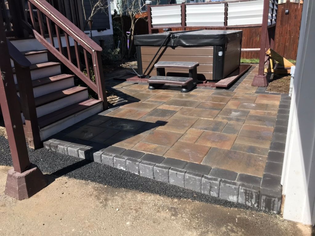 Dorchester Ma. Danville pavers with Charcol border