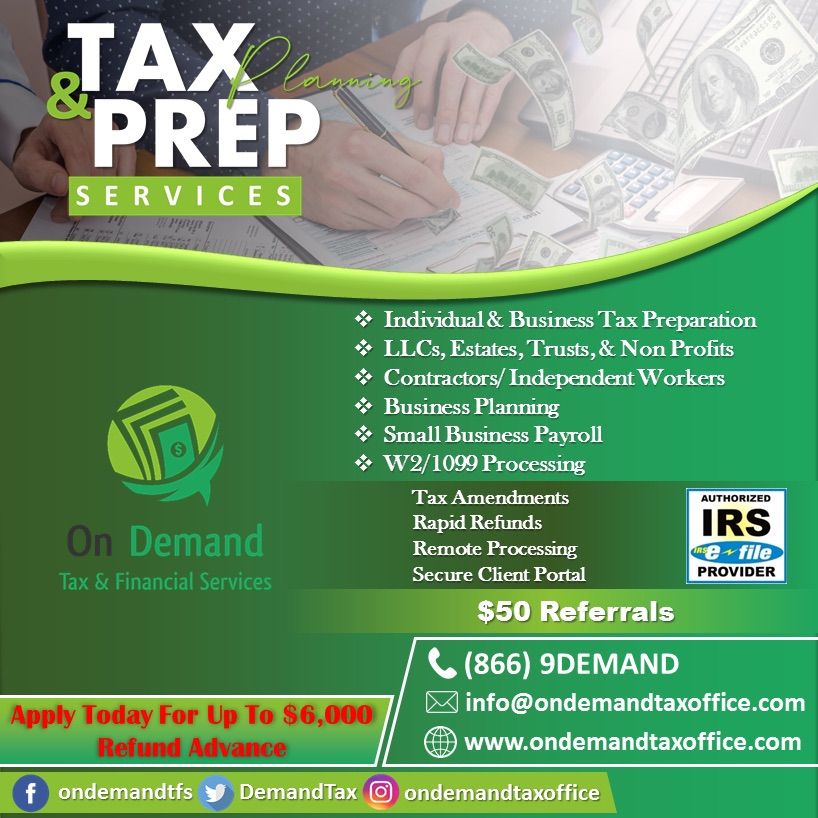 On Demand Tax and Financial Services
